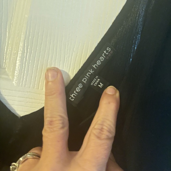 Francesca's Collections Black Long Sleeve Dress - Picture 2 of 4